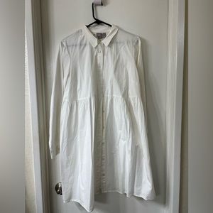 ASOS maternity white bottom up mini dress